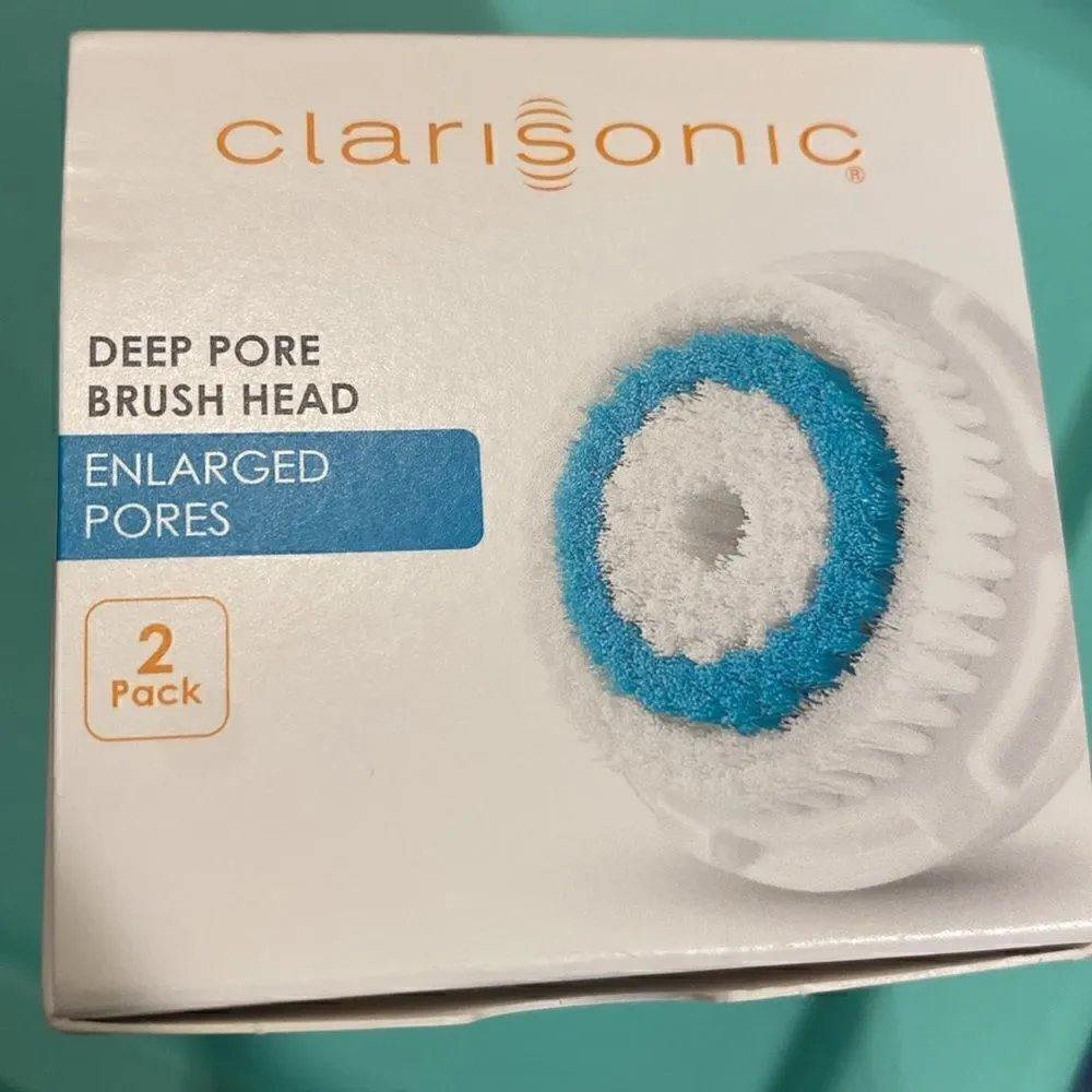 NWT 2-Pack Clarisonic Replacement Brush Head Deep Pore Cleansing